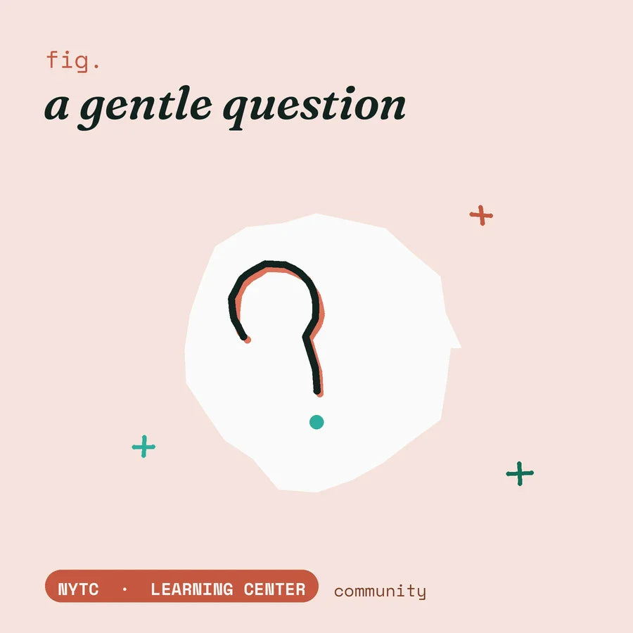 Am I trans? A gentle questioning guide — hand-drawn fig plate, NYTC Learning Center