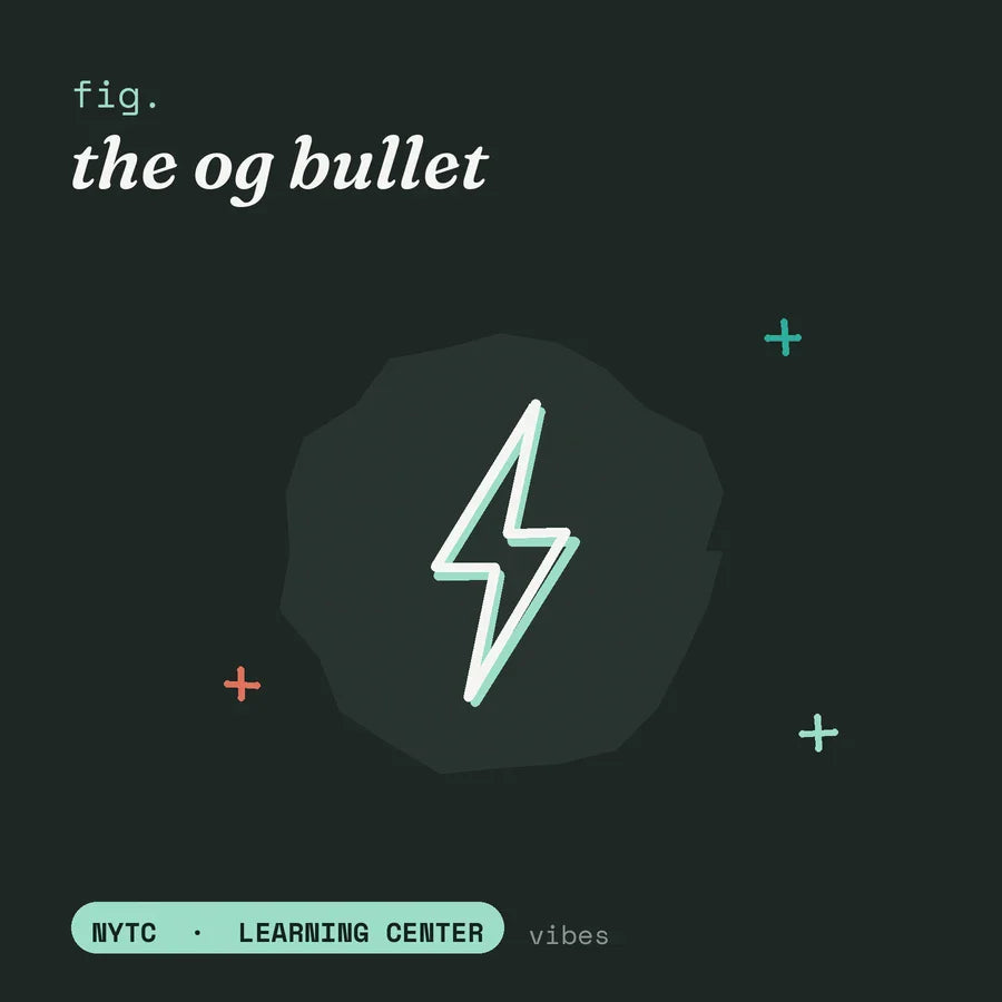OG Bullet vibe uses — hand-drawn fig plate, NYTC Learning Center