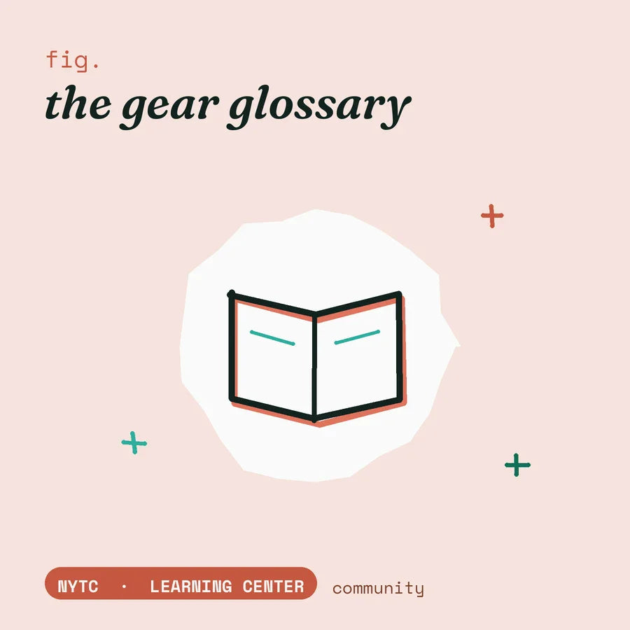 The gear glossary — hand-drawn fig plate, NYTC Learning Center