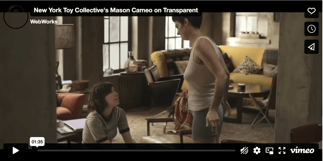 Transparent features Mason by New York Toy Collective - NY Toy Collective