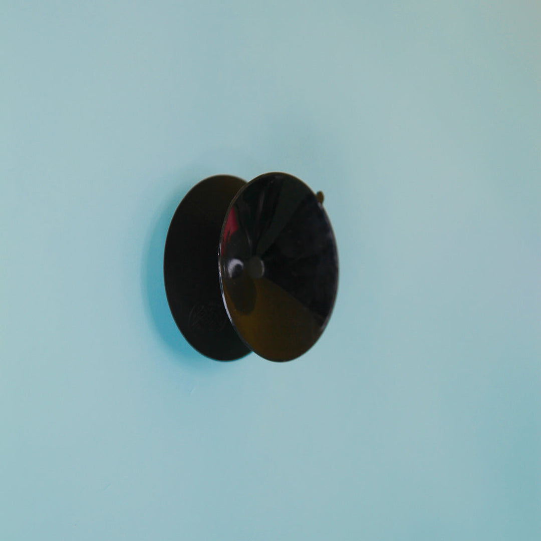 Double-sided suction cup toy mount, matte black, New York Toy Collective