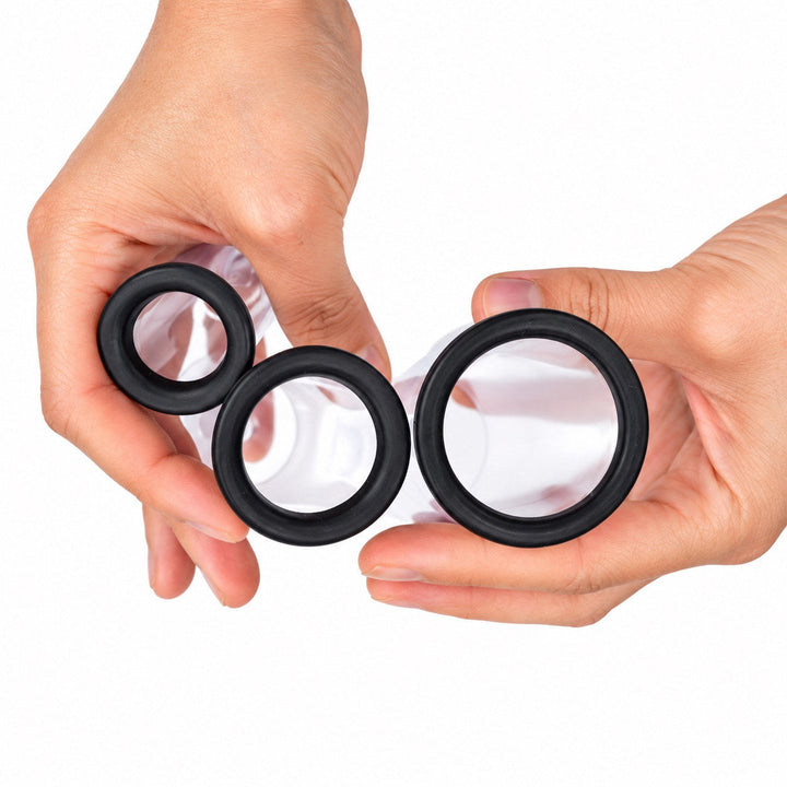 Three new Deluxe cylinder sizes with silicone comfort flanges