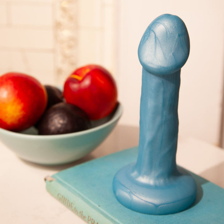 Shilo posable dual-density pack-and-play dildo in real skin tones by New York Toy Collective